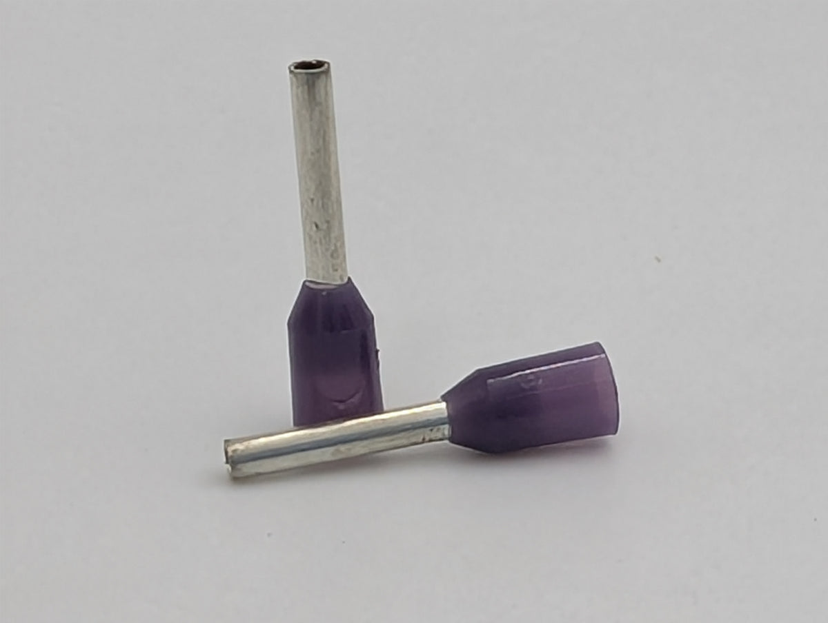 Bootlace Ferrule 0.25mm2 Purple 100PK